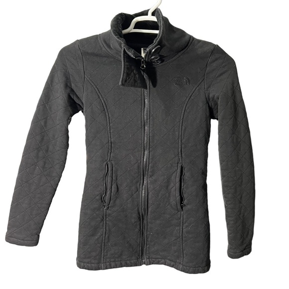 The North Face Full Zip Black Quilted Jacket Collared Women’s Jacket Size S - Picture 1 of 10